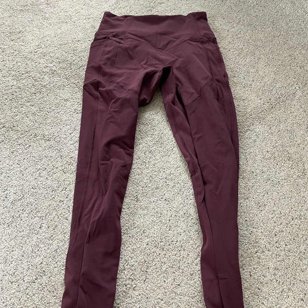 Lululemon maroon leggings